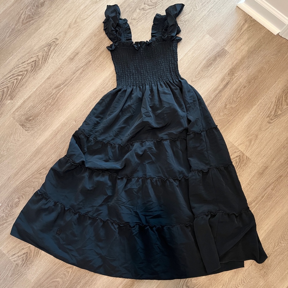 Hill House Black Smocked Dress